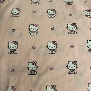 Hello Kitty Pink and White Sheet Set